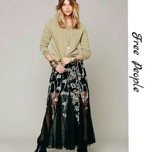 Free People Windswept Tulle Maxi Skirt
